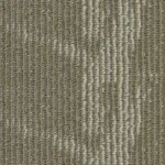 Beige and sage striped loop carpet tile