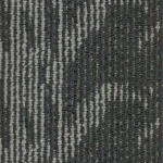Charcoal gray textured carpet tile with pattern