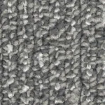 Gray textured loop pile carpet