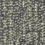 Gray textured loop pile carpet tile with speckled patternct