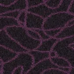 Purple geometric pattern on dark carpet tile